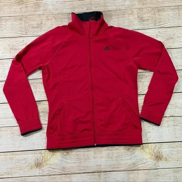 adidas Sweaters - Adidas track sweater Hot Pink Size Medium